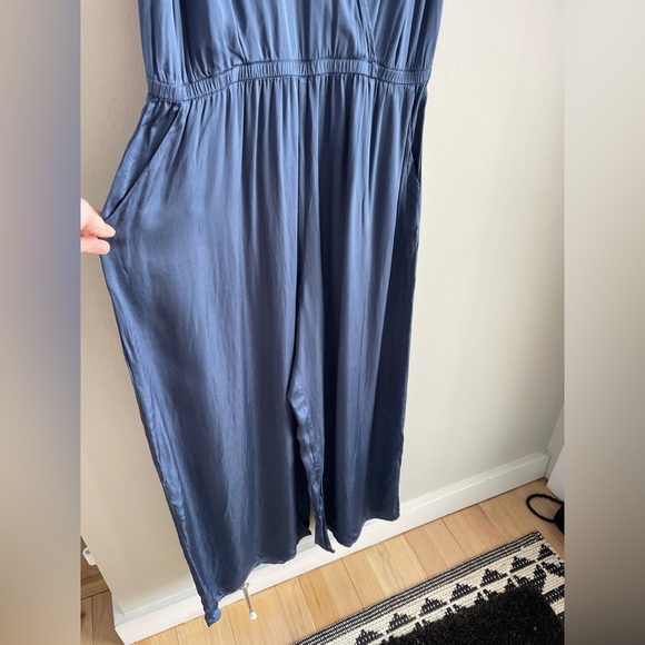 Nation LTD - Yanni Draped Pantsuit in Denim Blue - Size Small - Picture 14 of 16